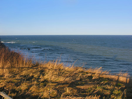 Wiese mit Meer Fotos